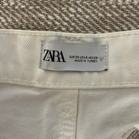 Zara Wide Leg White Pants - Picture 4 of 5